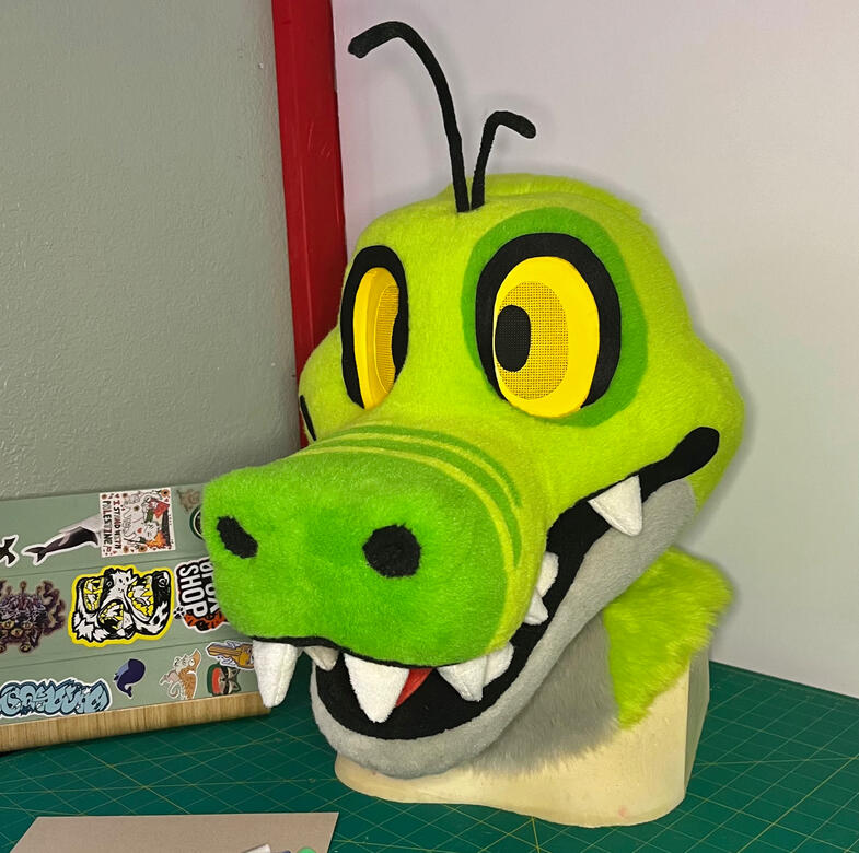 KROKZ the crocodile. head commission, 2024