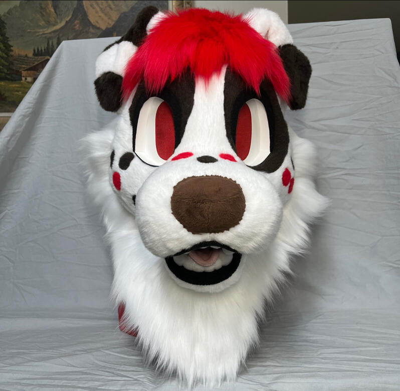 Scruff the Dalmatian. Head commission, 2023