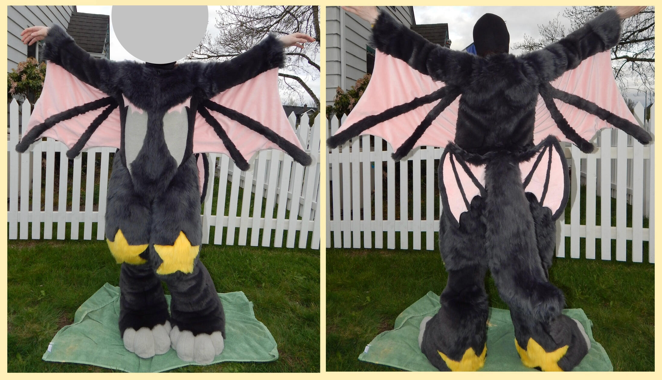Marshall the cat/bat. Digi bodysuit + tail upgrade commission, 2026