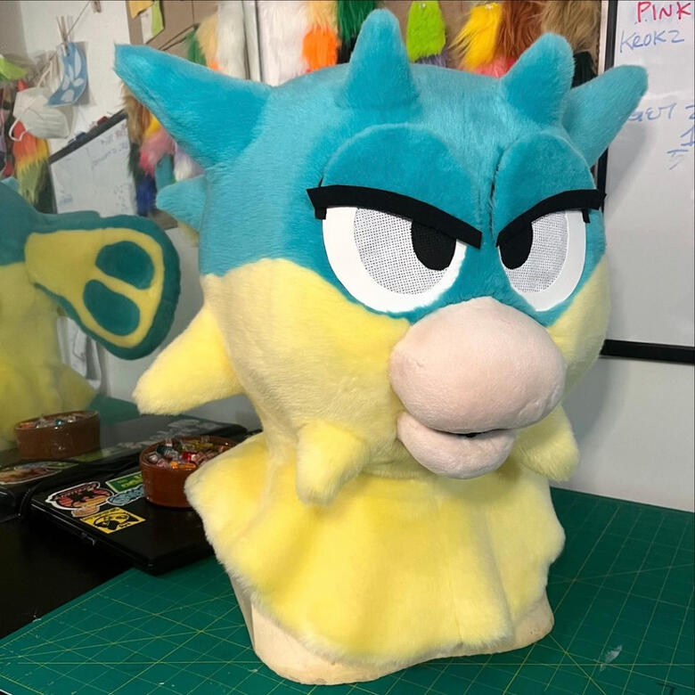 Qwibsy the qwilfish. Head commission, 2024